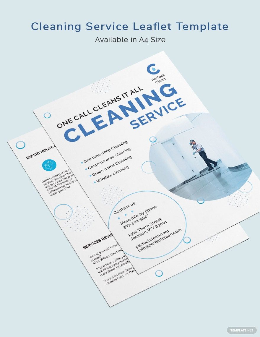 Cleaning Services Leaflet Template