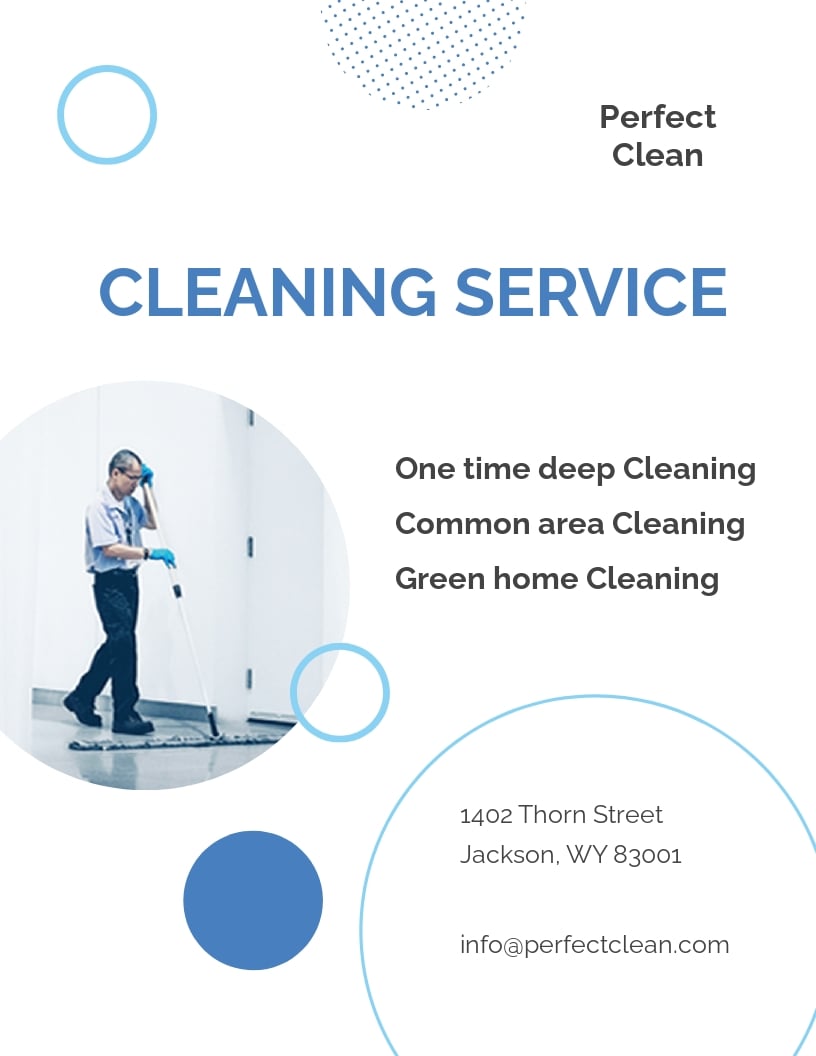 Cleaning Services Pamphlet Template - Word (DOC) | PSD ...