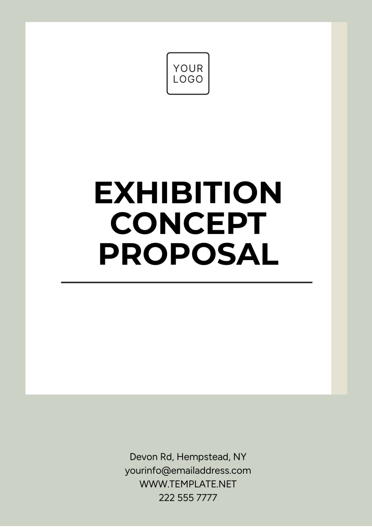 Exhibition Concept Proposal Template - Edit Online & Download