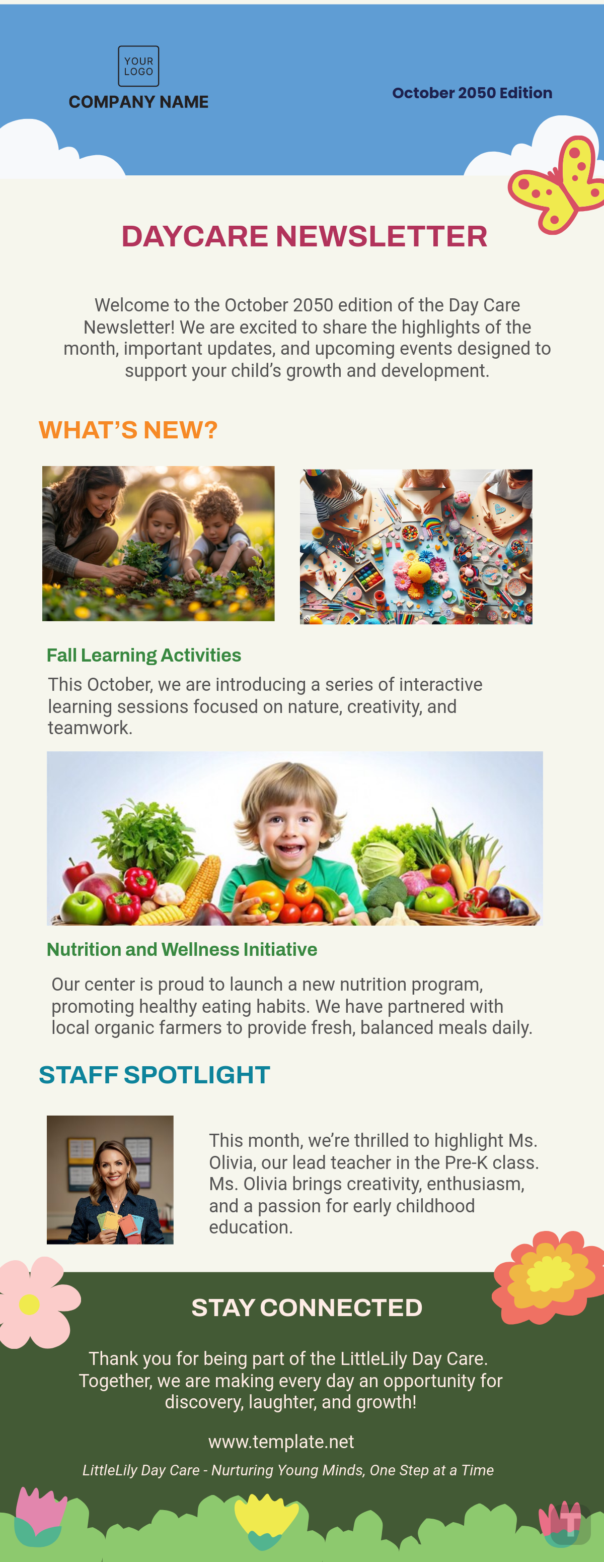 Day Care Newsletter Template - Edit Online & Download