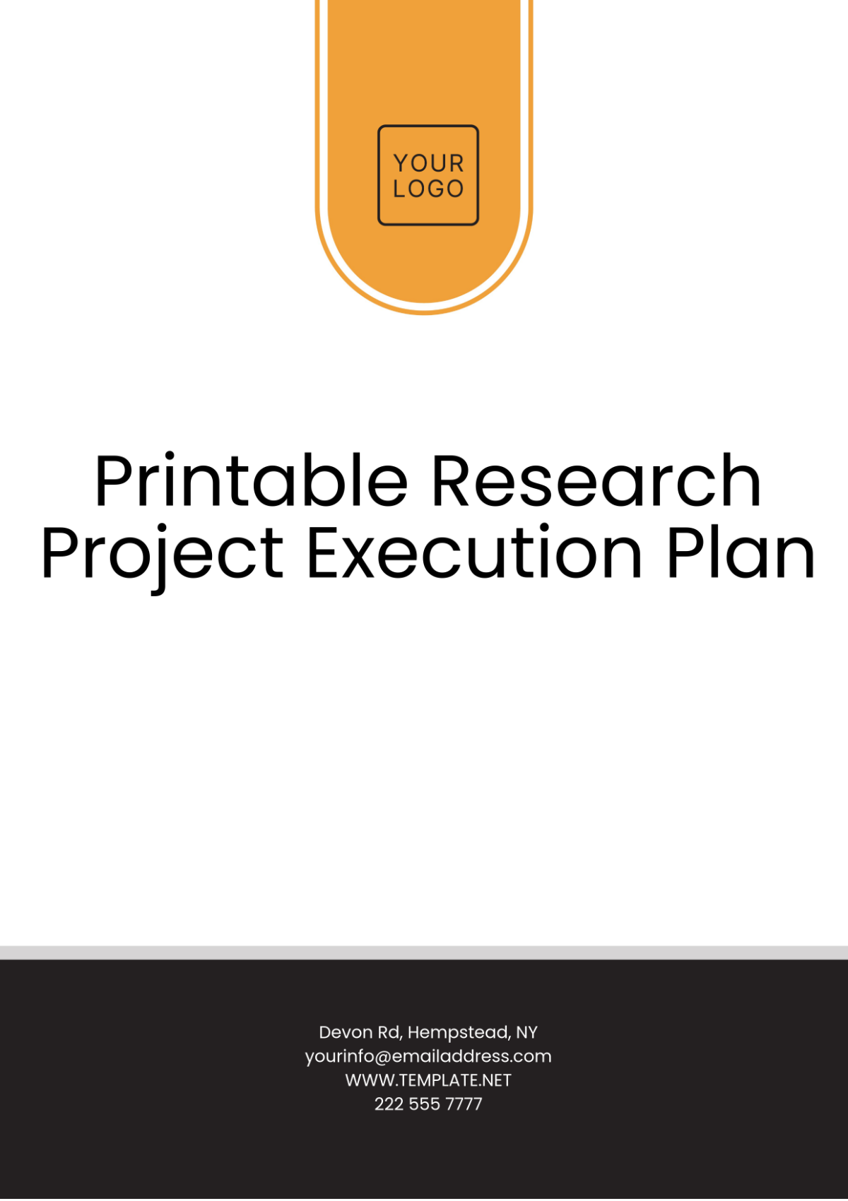 Printable Research Project Execution Plan Template - Edit Online & Download