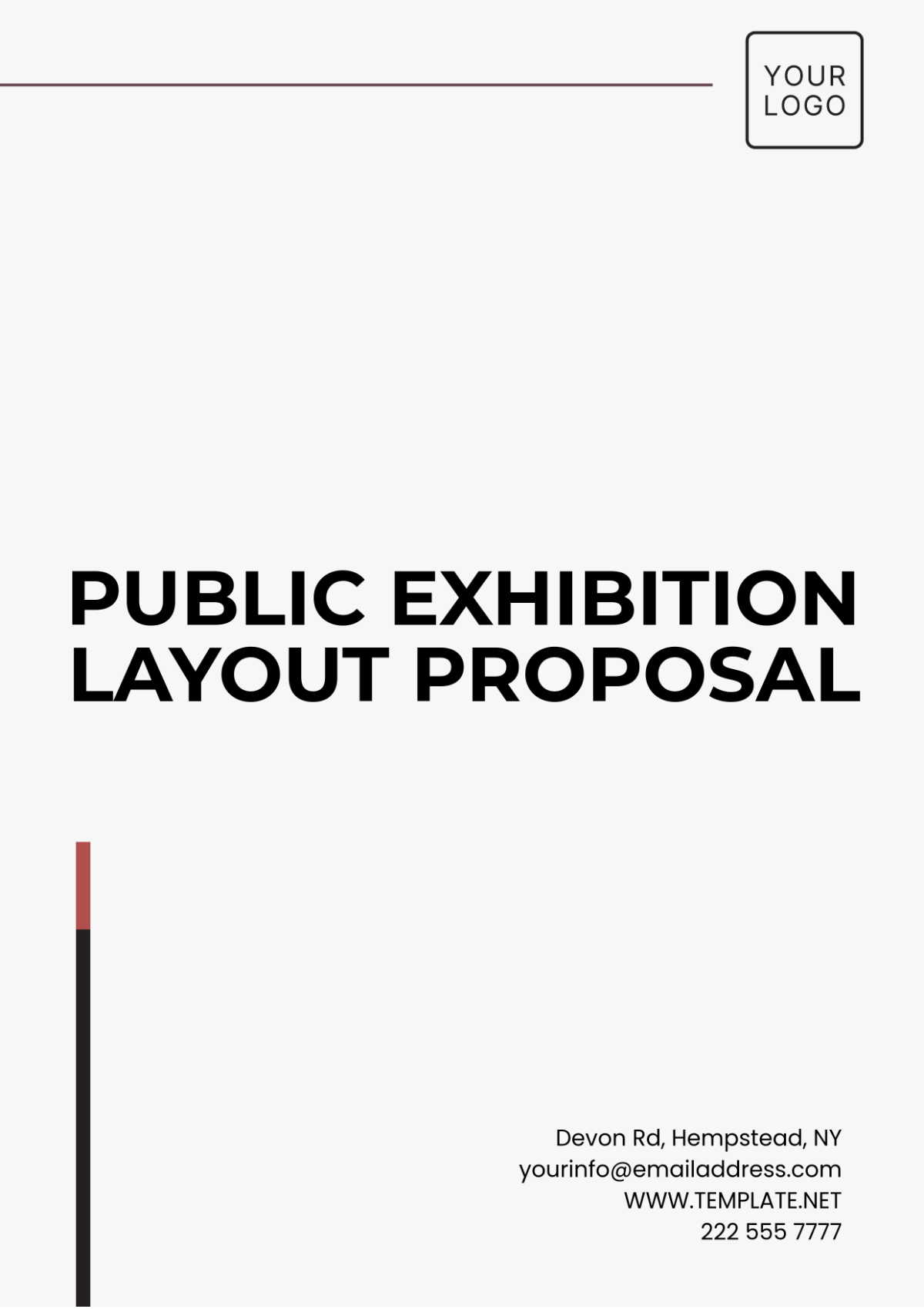 Public Exhibition Layout  Proposal Template - Edit Online & Download