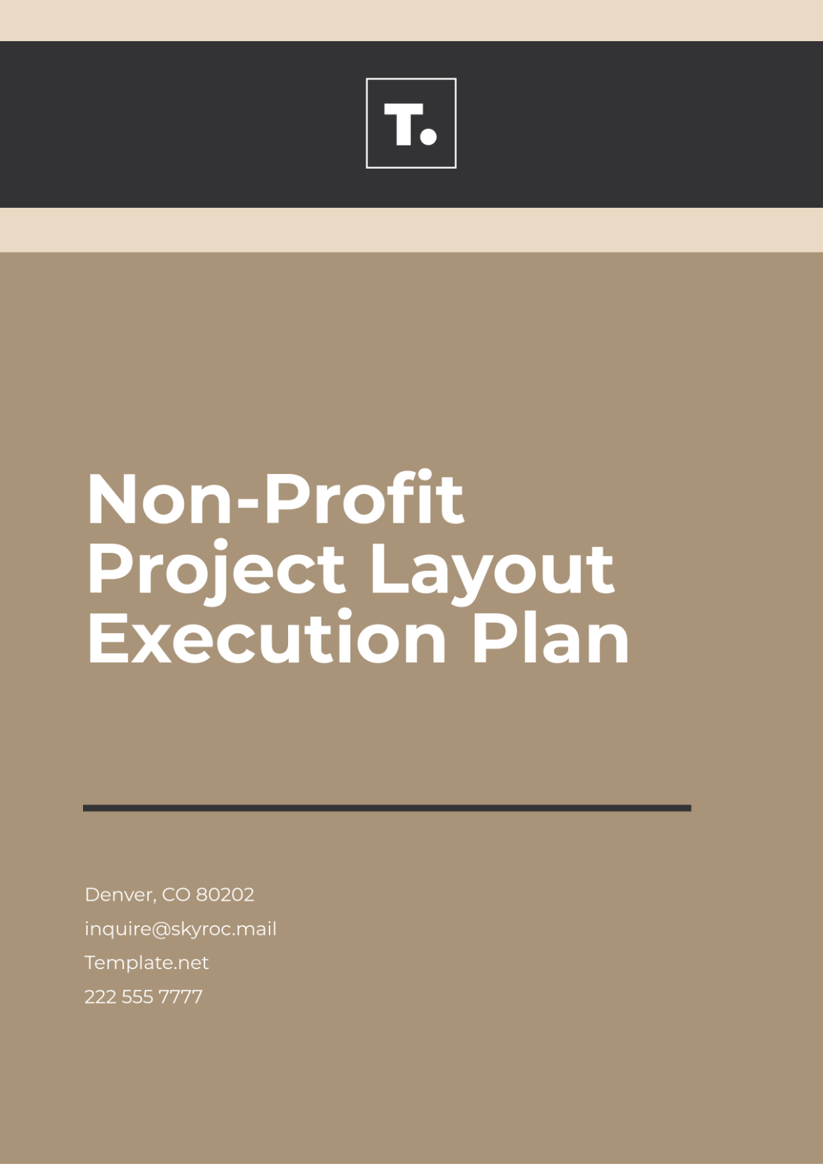 Non-Profit Project Layout Execution Plan Template - Edit Online & Download