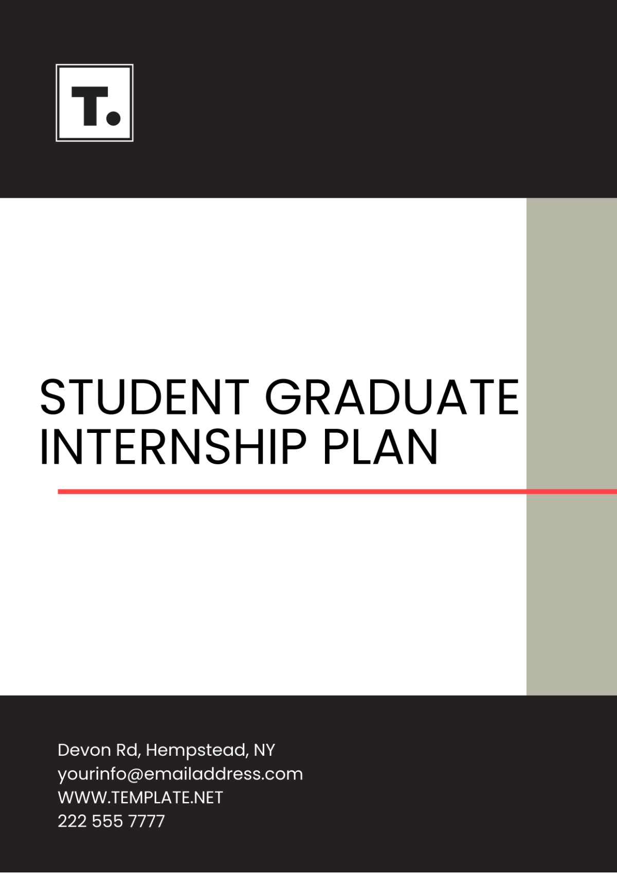 Student Graduate Internship Plan Template - Edit Online & Download