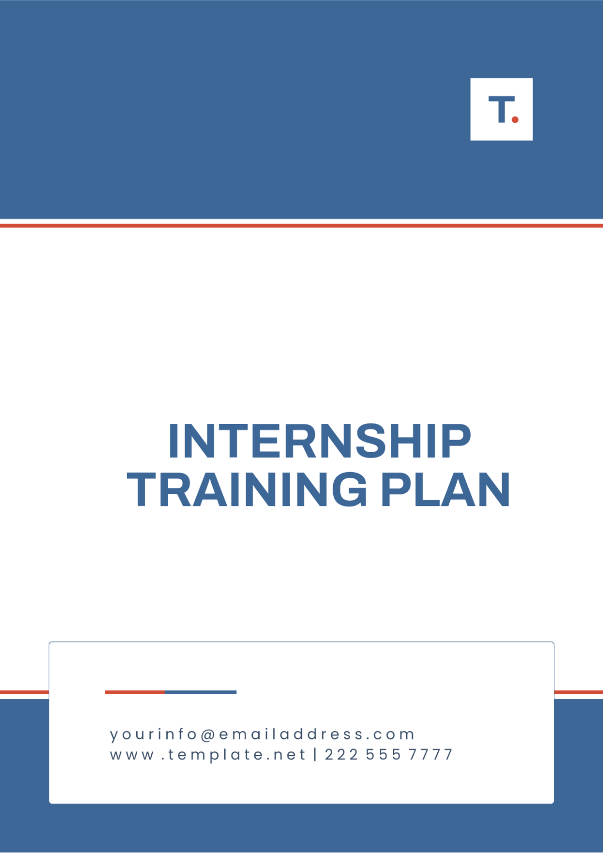 Printable Training Plan for Internship Template - Edit Online & Download