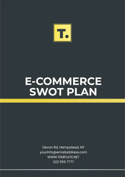 Free E-Commerce SWOT Plan Template to Edit Online