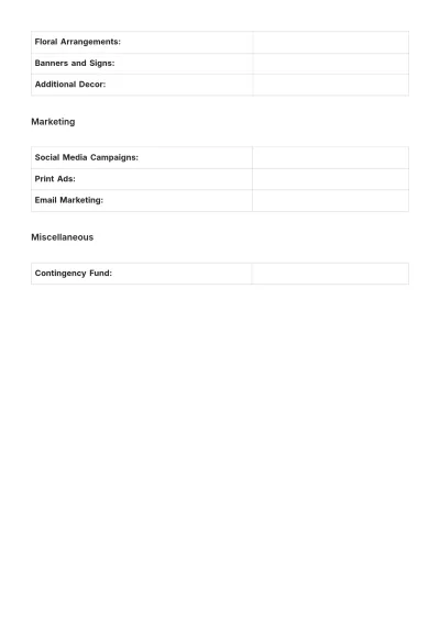Free Event Planner Budget Template to Edit Online