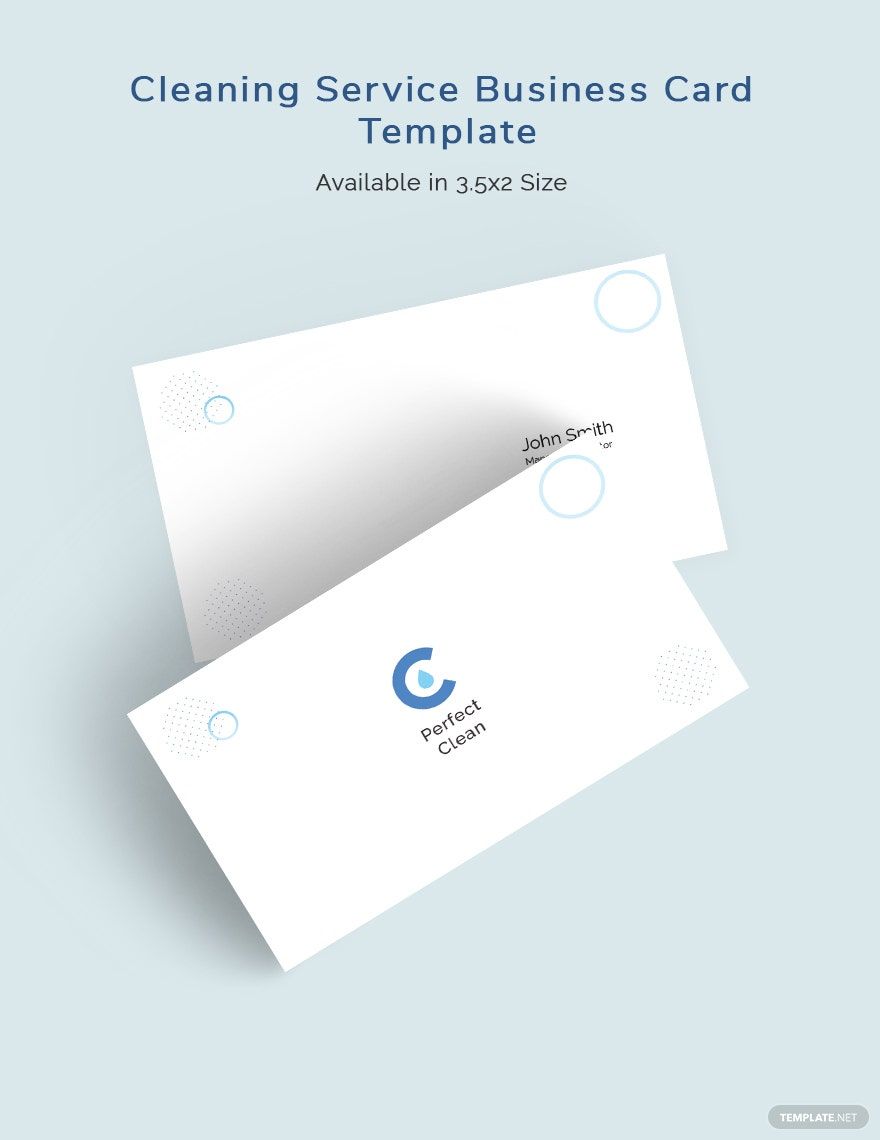 Cleaning Services Business Card Template