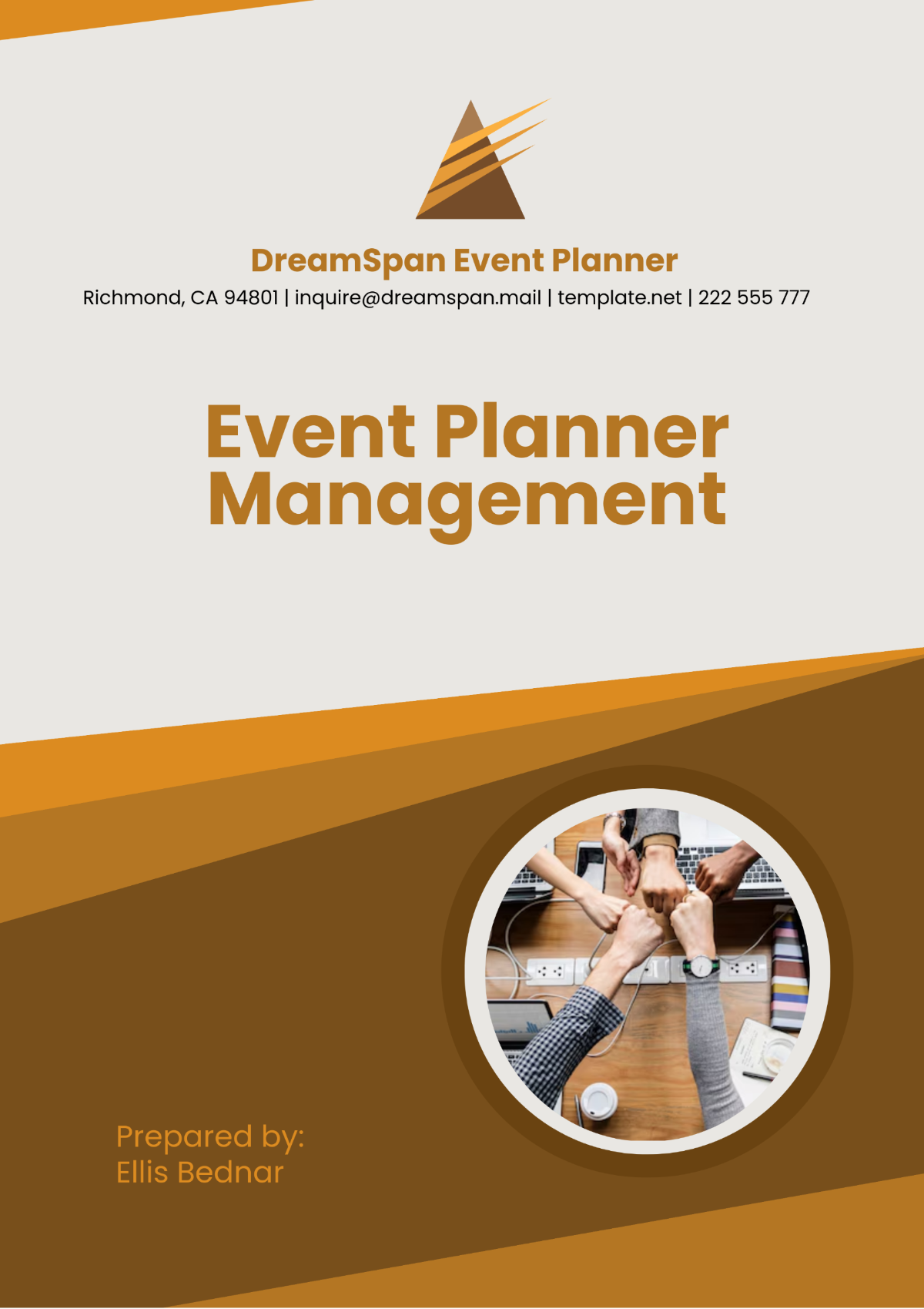 Free Event Planner Management Template