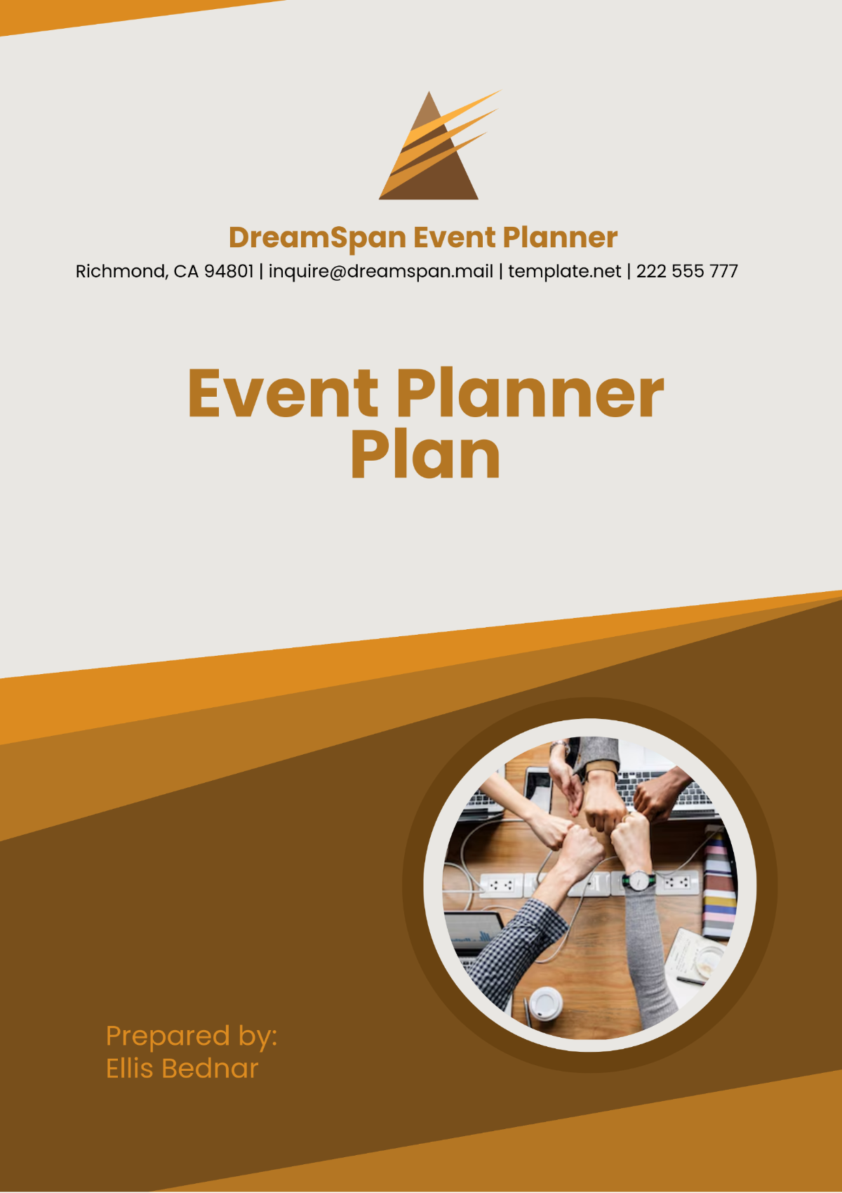 Free Event Planner Plan Template