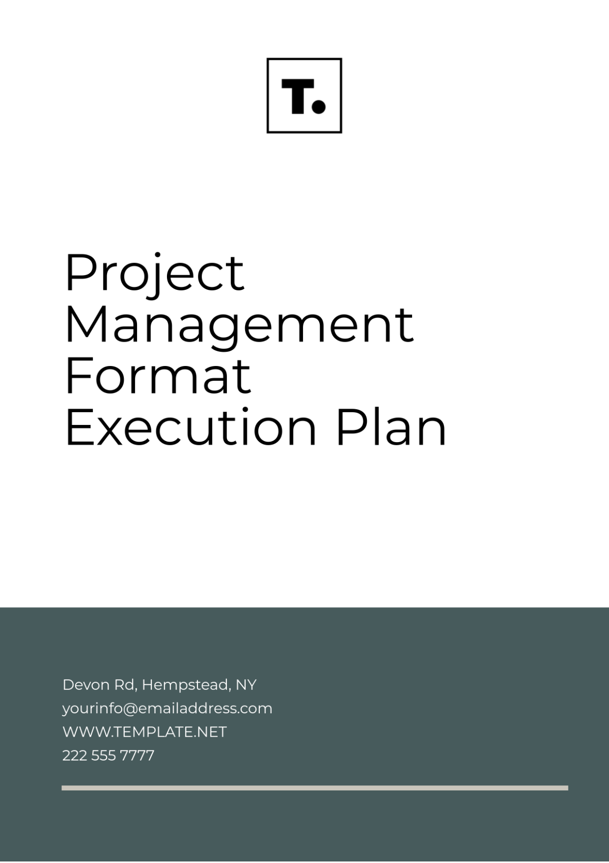 Project Management Format Execution Plan Template - Edit Online & Download