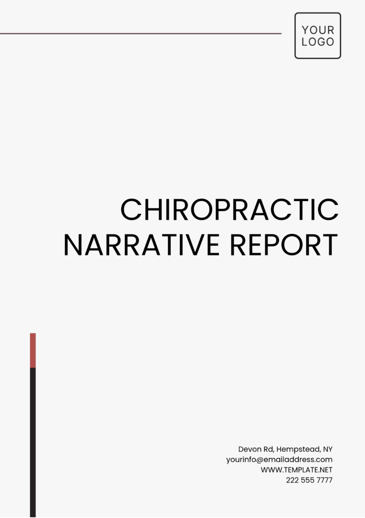 Chiropractic Narrative Report Template - Edit Online & Download