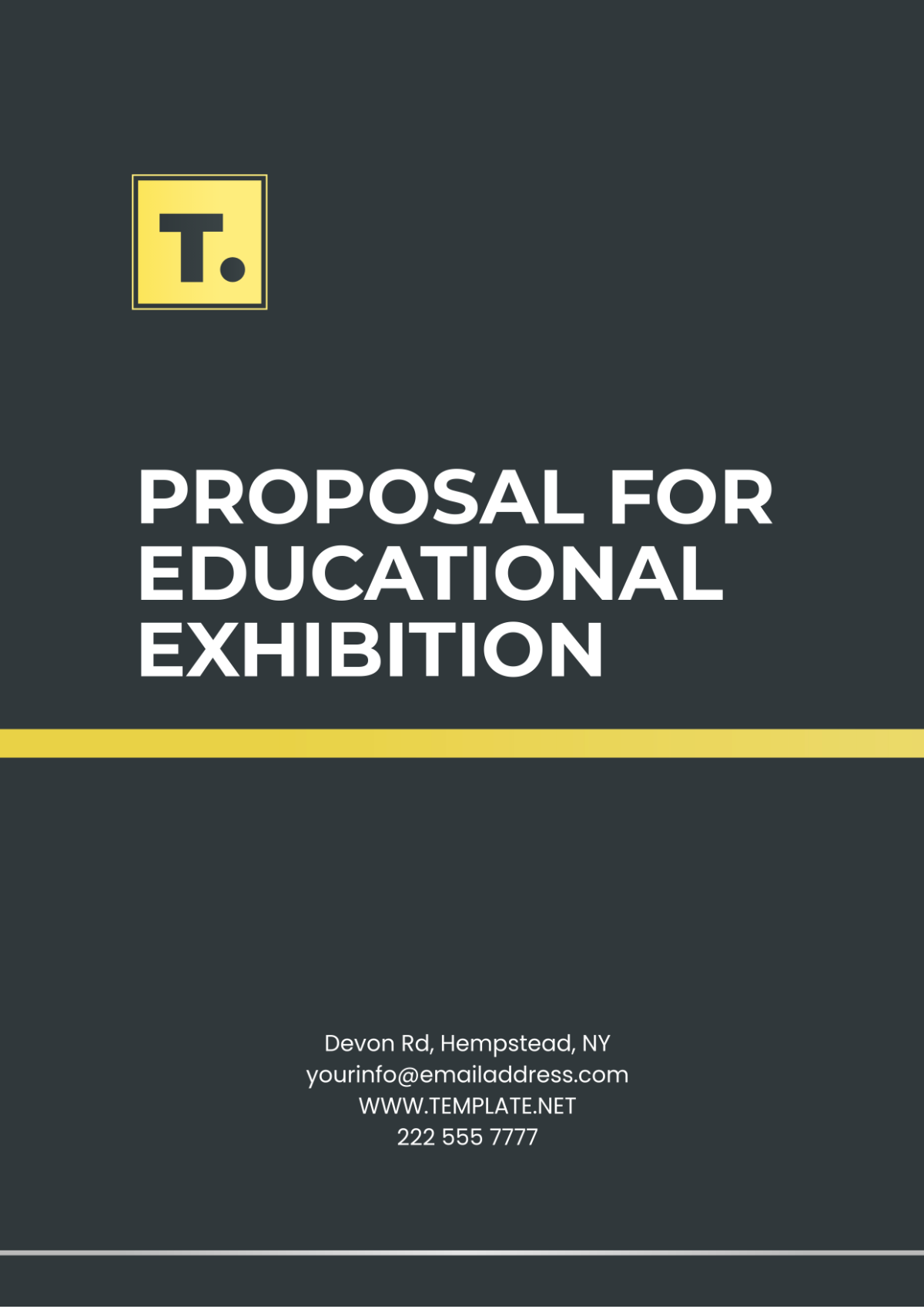 Printable Proposal for Educational Exhibition Template - Edit Online & Download