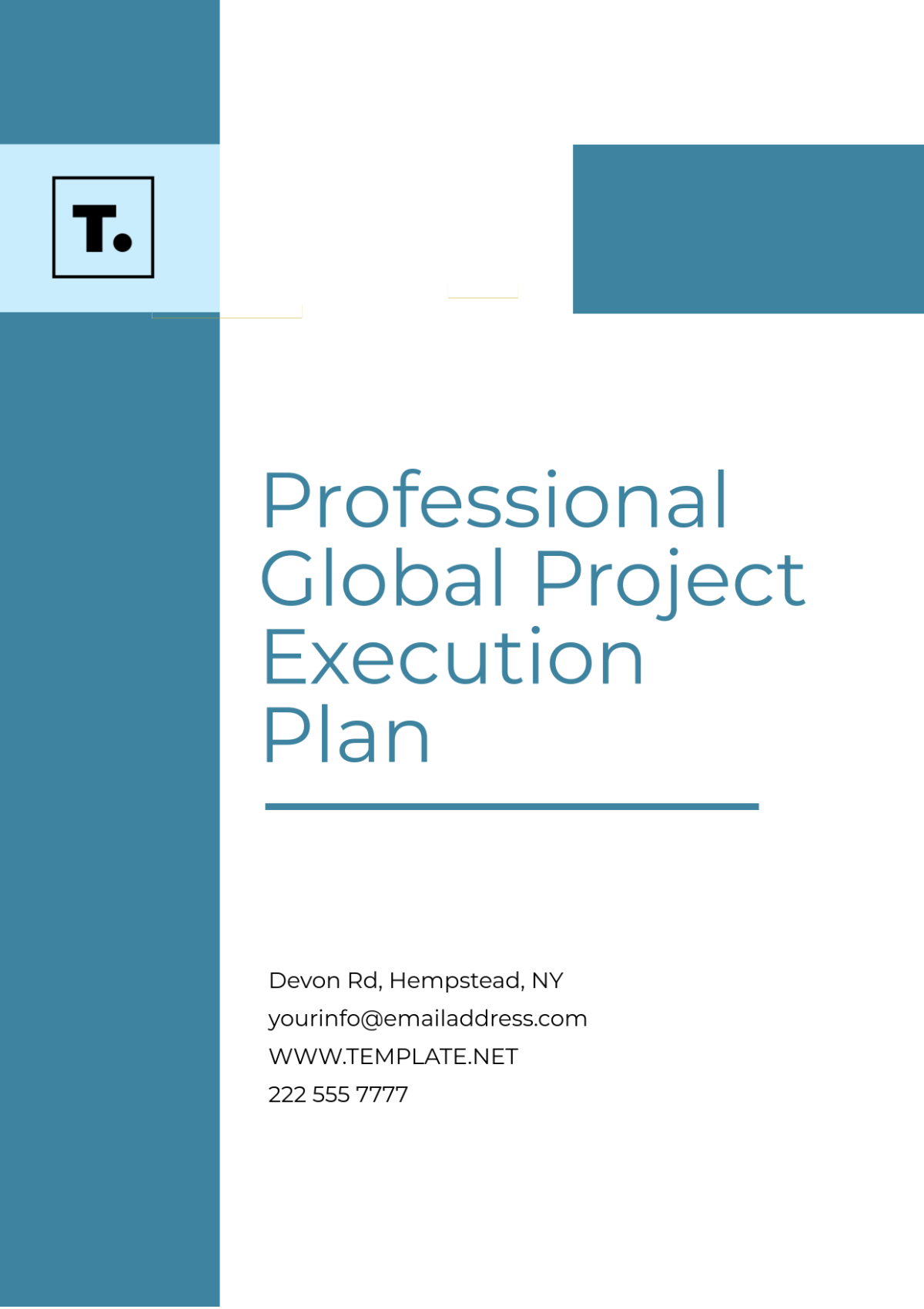 Free Professional Global Project Execution Plan Template