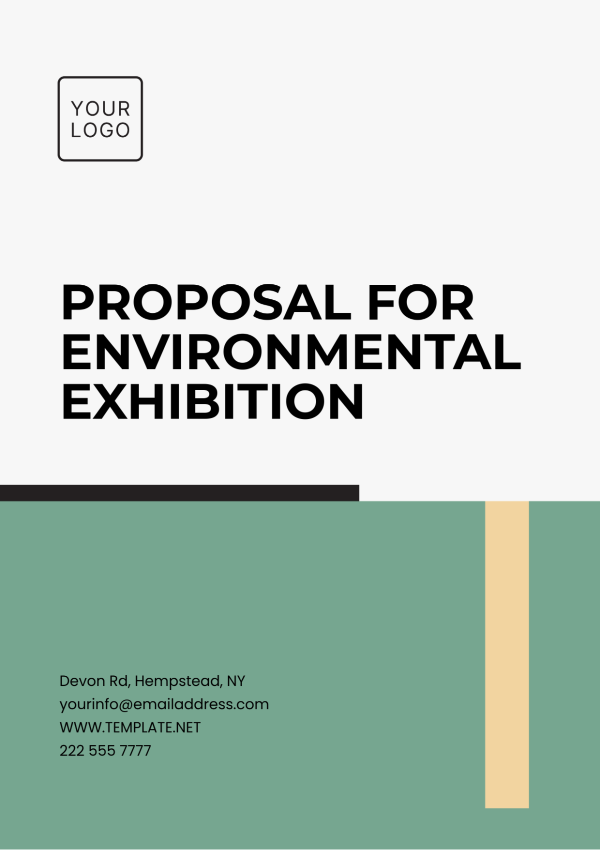 Proposal for Environmental Exhibition Template - Edit Online & Download