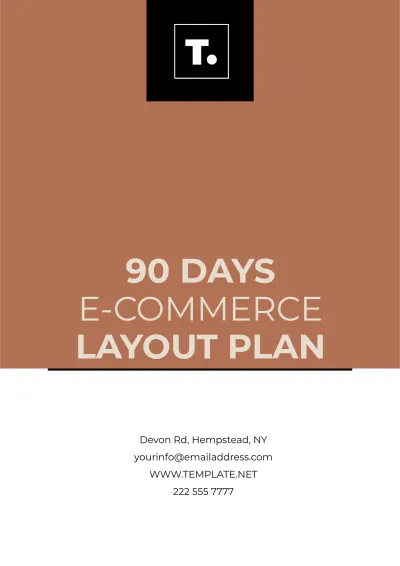 Free 90 Days E-commerce Layout Plan Template to Edit Online