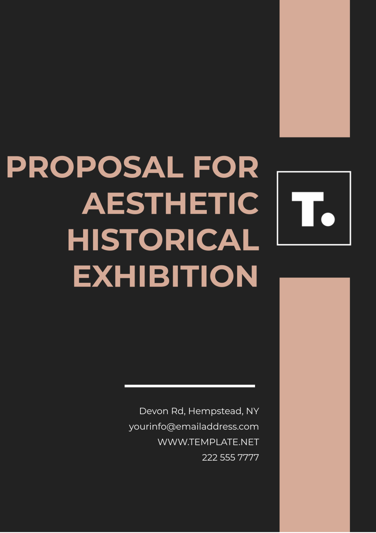 Proposal for Aesthetic Historical Exhibition Template - Edit Online & Download