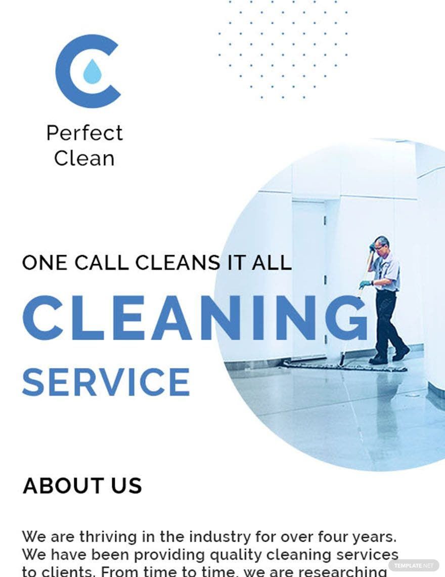 Cleaning Services Email Newsletter Template