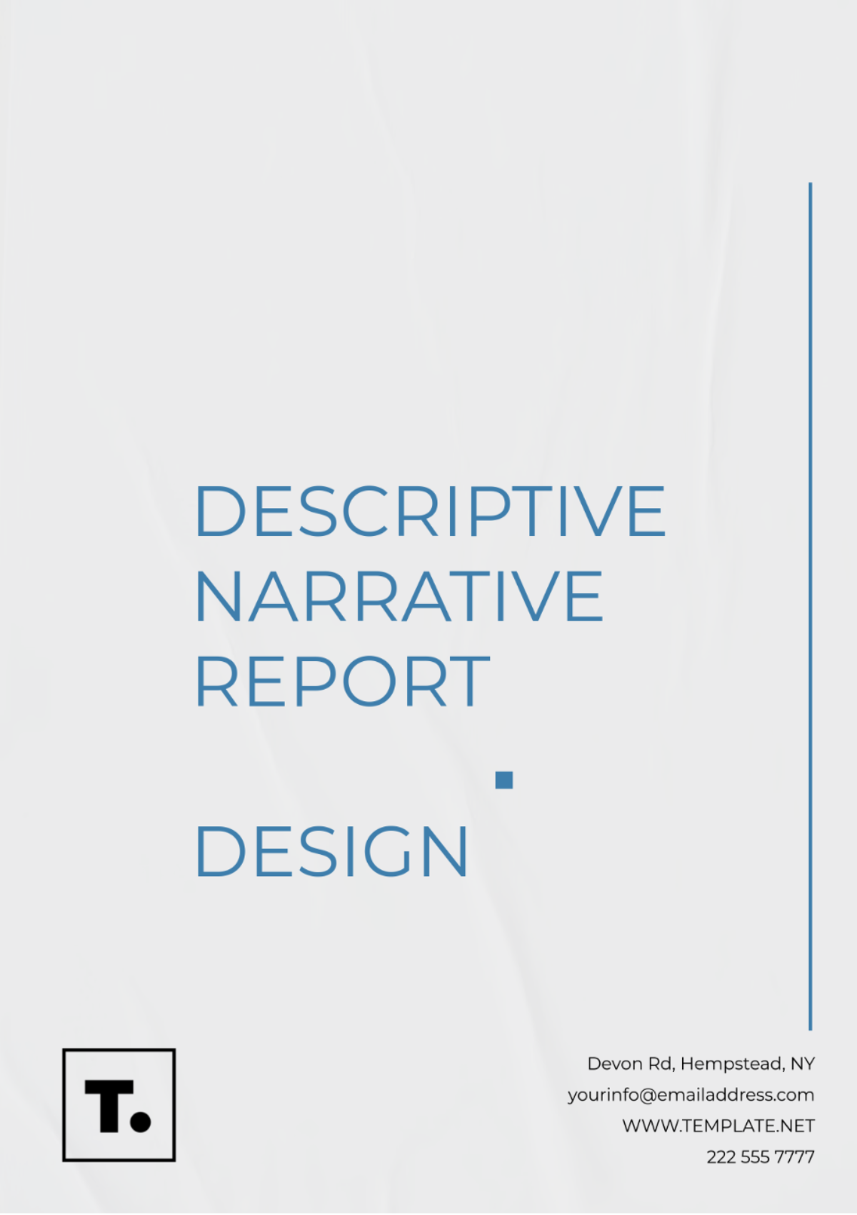 Descriptive Narrative Report Design Template - Edit Online & Download