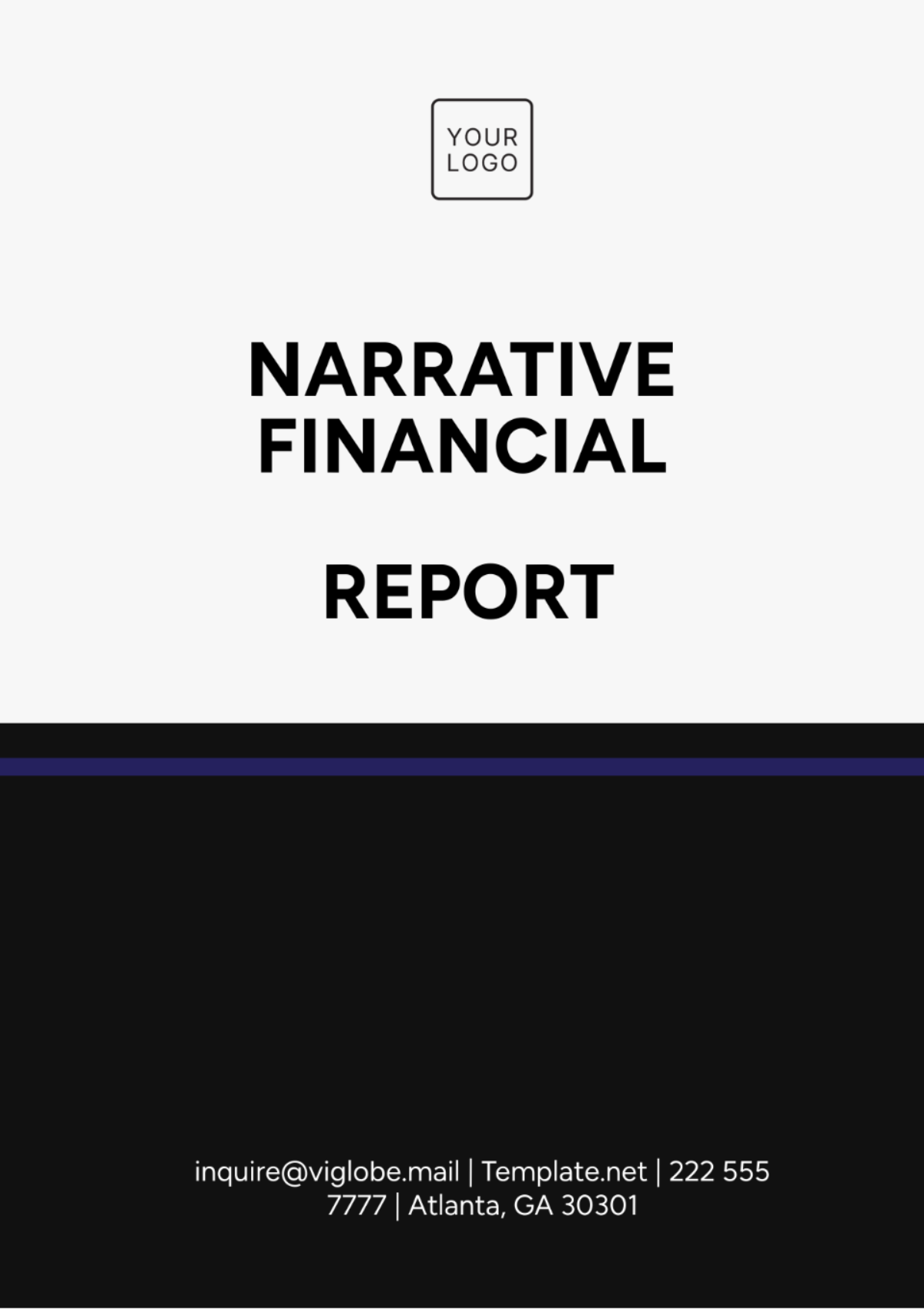 Narrative Financial Report Template - Edit Online & Download