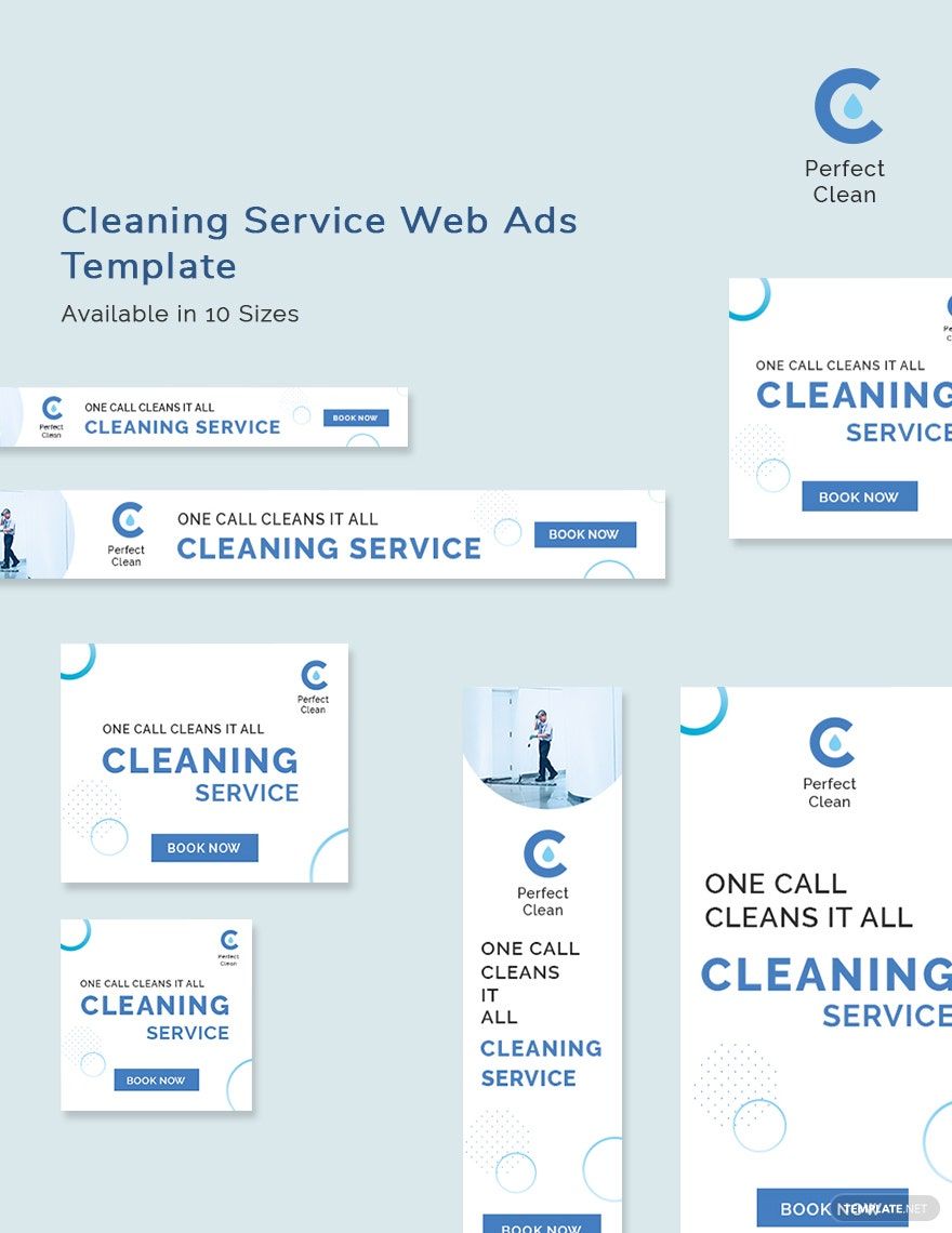 Cleaning Services Web Ads Template