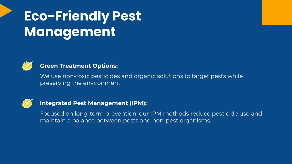 Free Pest Control Service Presentation Template to Edit Online
