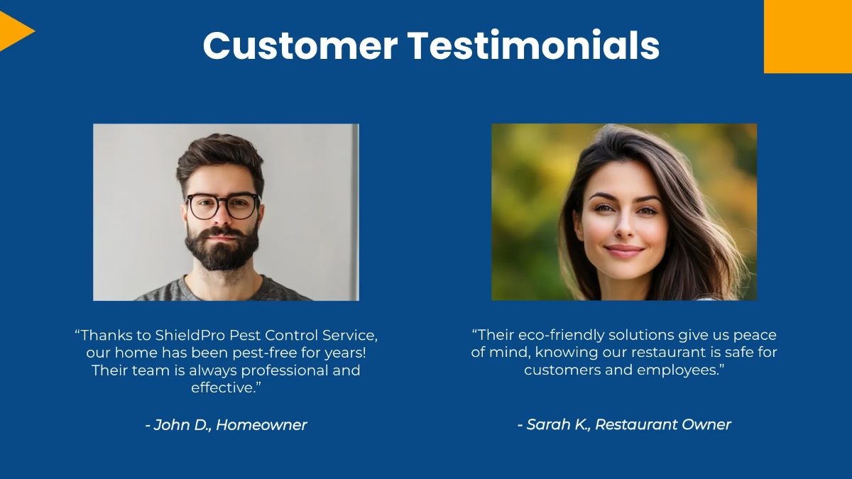 Free Pest Control Service Presentation Template to Edit Online