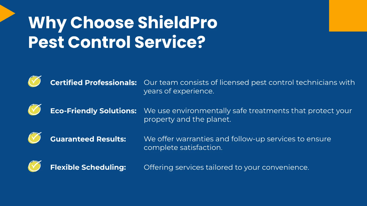 Free Pest Control Service Presentation Template to Edit Online
