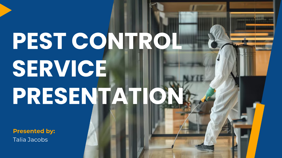 Pest Control Service Presentation Template - Edit Online & Download