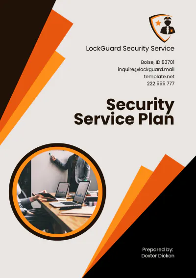 Free Security Service Plan Template to Edit Online