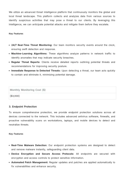 Free Security Service Plan Template to Edit Online
