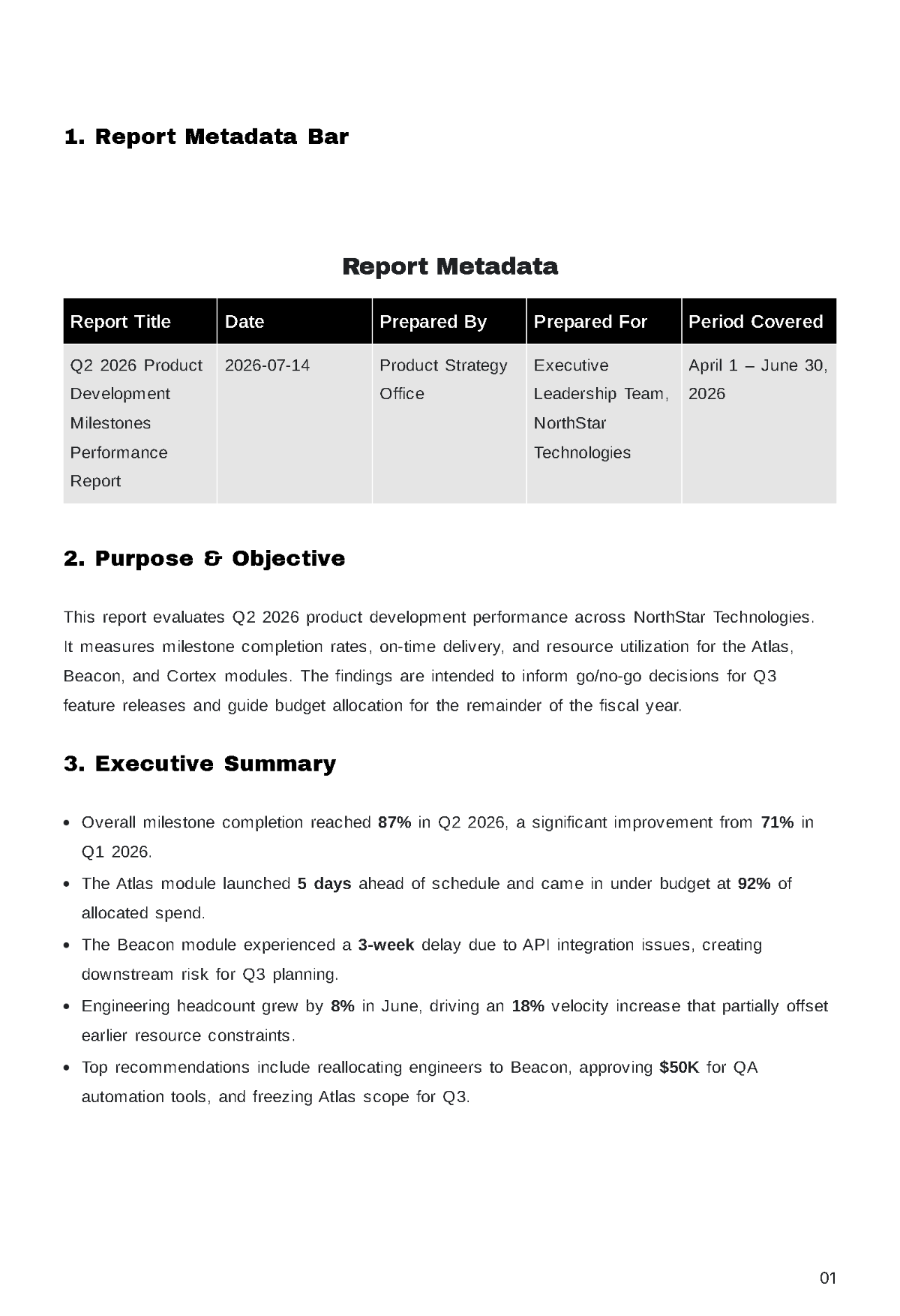 Free Internal Report Template to Edit Online
