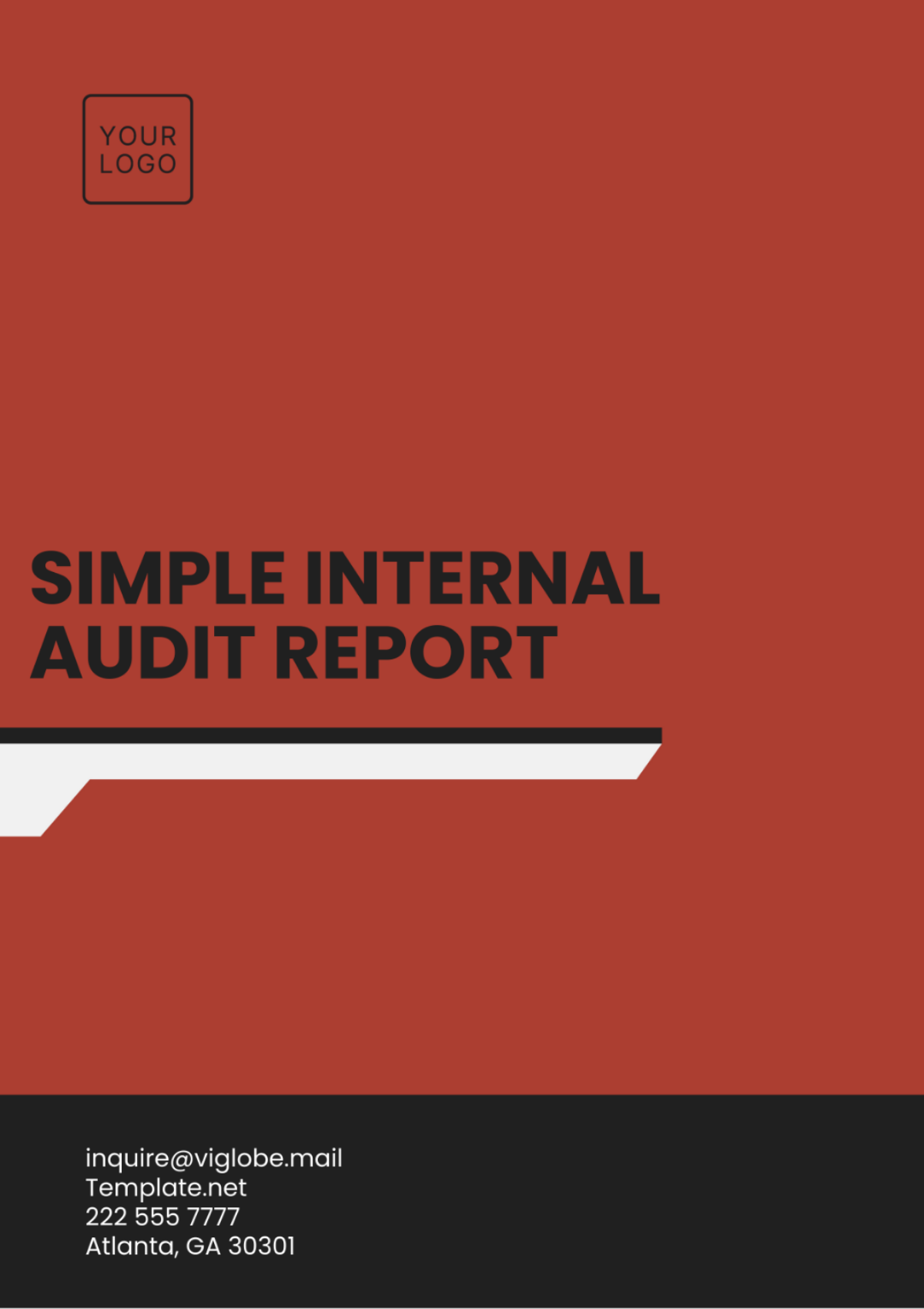 Simple Internal Audit Report Template - Edit Online & Download