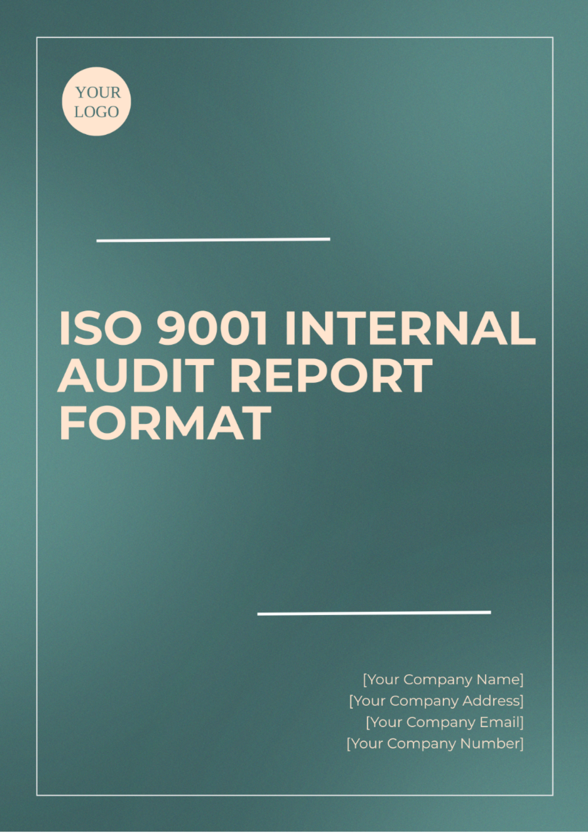 ISO 9001 Internal Audit Report Format Template - Edit Online & Download