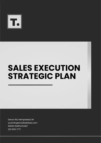Free Sales Execution  Strategic Plan Template to Edit Online