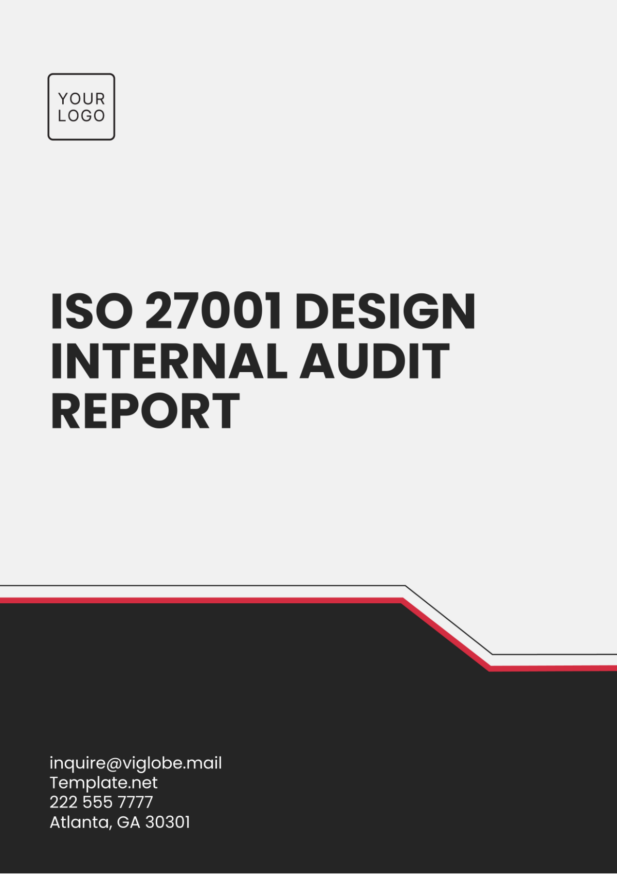 ISO 27001 Design Internal Audit Report Template - Edit Online & Download