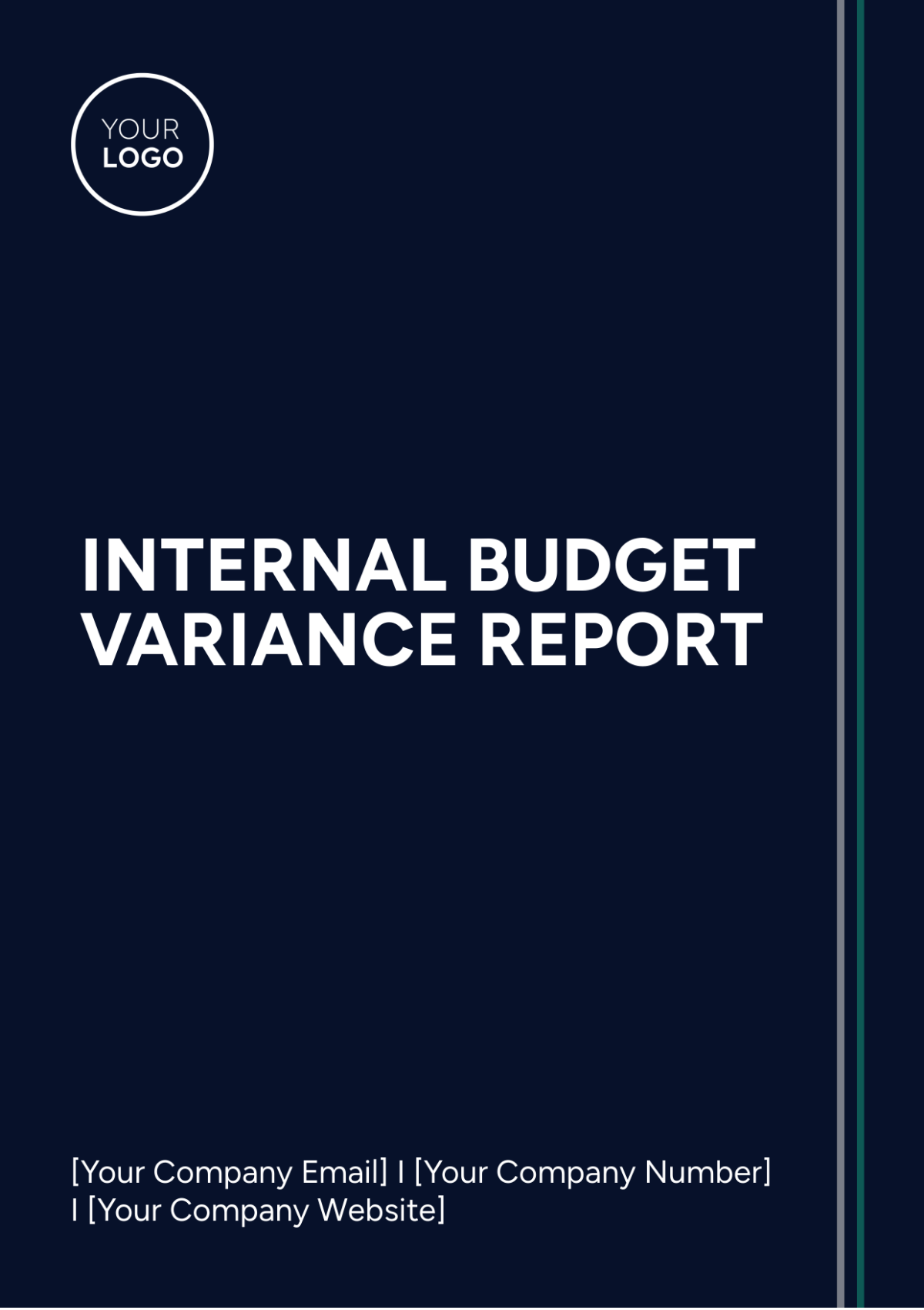 Internal Budget Variance Report Template - Edit Online & Download