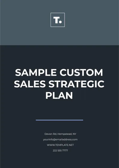 Free Sample Custom Sales Strategic Plan Template to Edit Online