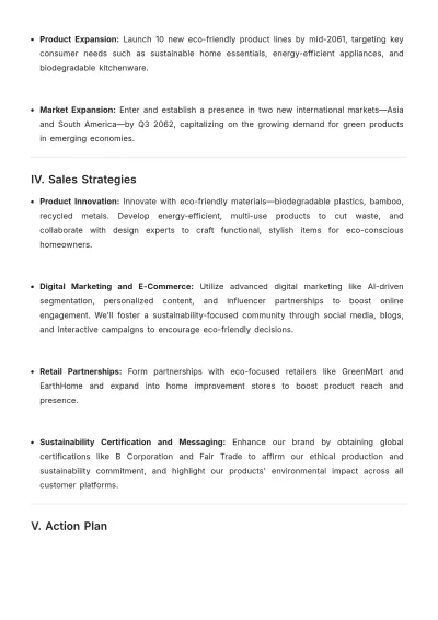 Free Sample Custom Sales Strategic Plan Template to Edit Online