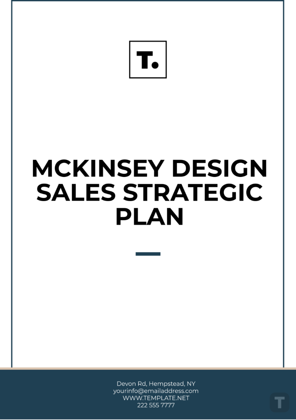 McKinsey Design Sales Strategic Plan Template - Edit Online & Download