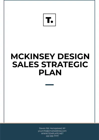 Free McKinsey Design Sales Strategic Plan Template to Edit Online