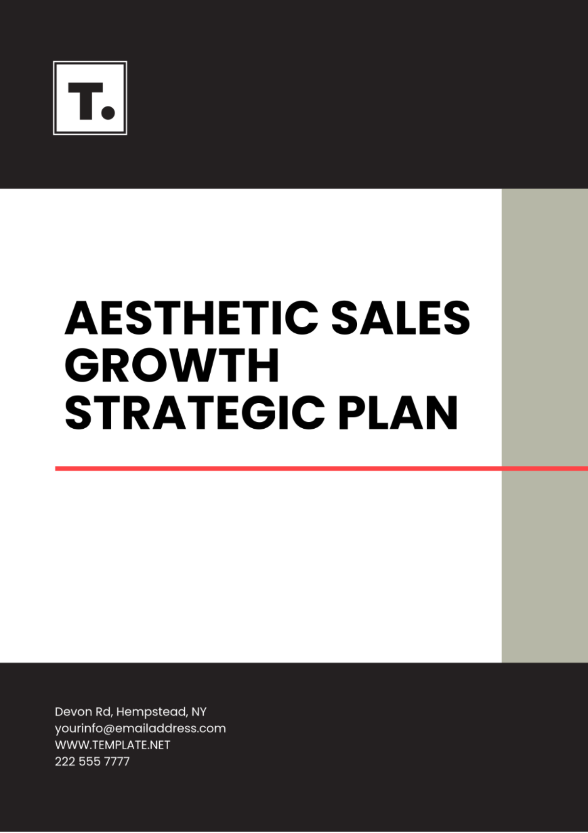 Aesthetic Sales Growth Strategic Plan Template - Edit Online & Download