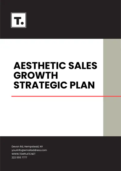 Free Aesthetic Sales Growth Strategic Plan Template to Edit Online