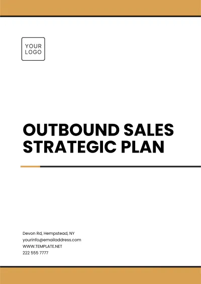 Free Outbound Sales Strategic Plan Template to Edit Online