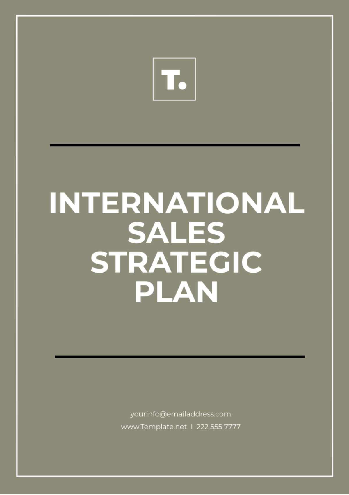 International Sales Strategic Plan Template - Edit Online & Download