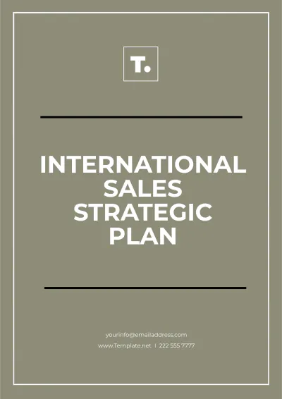 Free International Sales Strategic Plan Template to Edit Online