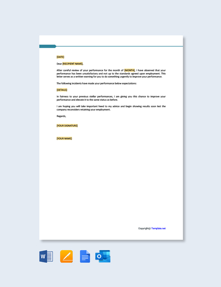 FREE Warning Letter For Safety Violation Template - Word | Google Docs ...