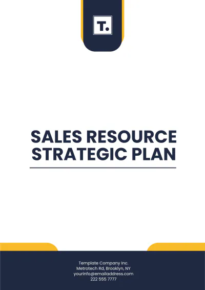 Free Sales Resource Strategic Plan Template to Edit Online