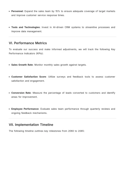 Free Sales Resource Strategic Plan Template to Edit Online