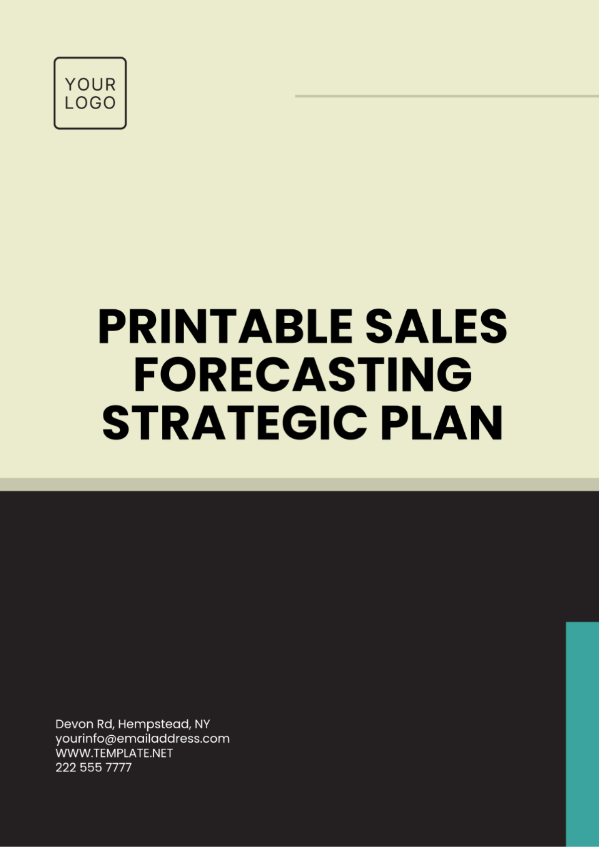 Printable Sales Forecasting Strategic Plan Template - Edit Online & Download